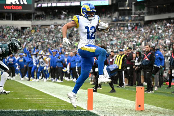 Rams WR Puka Nacua misses practice, questionable vs. Raiders with calf ...