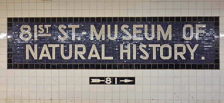 The mystery behind the period on the Museum of Natural History subway sign
