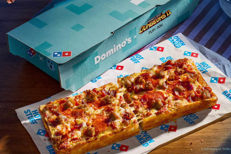 Domino’s is releasing 6 Minecraft-themed collectible pizza boxes for ...
