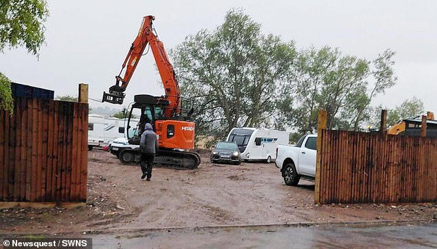 Travellers who bulldozed greenbelt land and moved in caravans are ...
