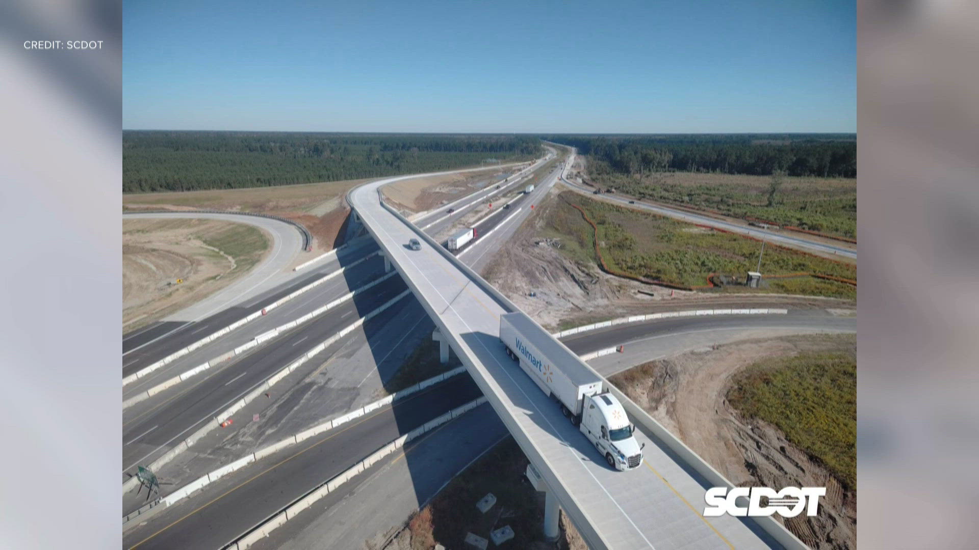 New flyover ramp opens at I-26 and I-95 in South Carolina