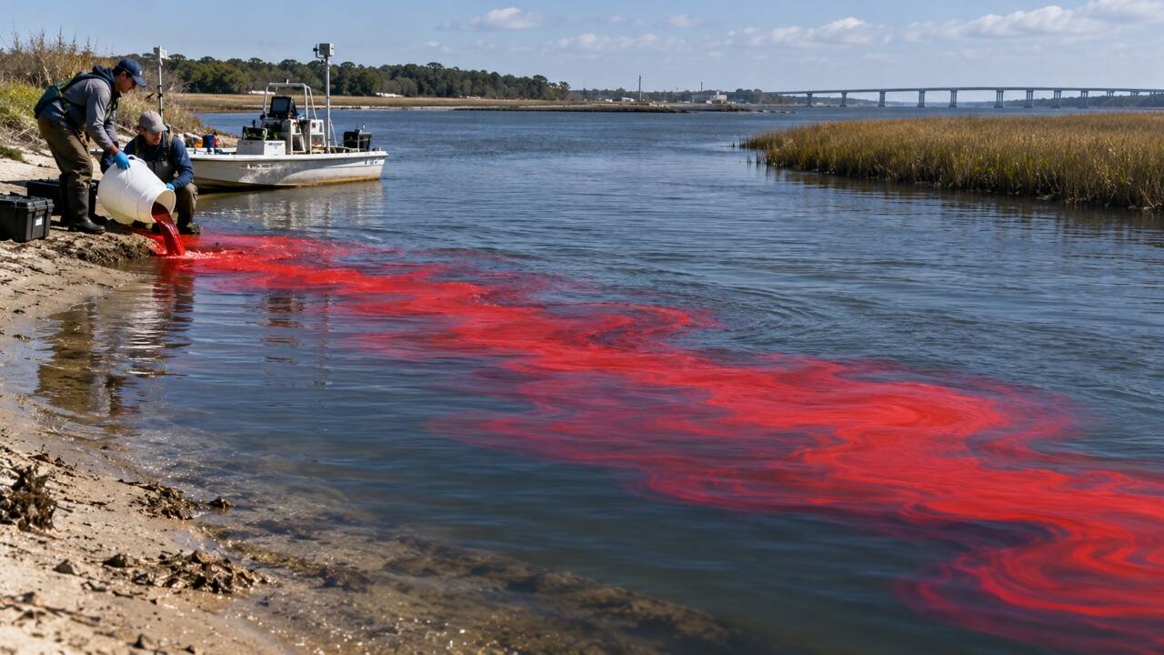 Low inflow boosts pollutant levels: USGS dye study models waste spread ...