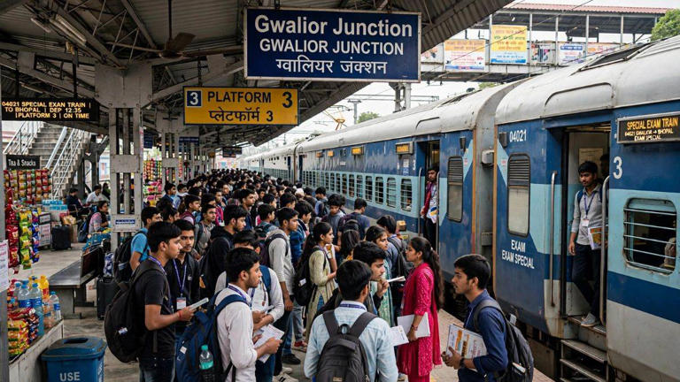 ग्वालियर के छात्रों को राहत, PET एग्जाम के लिए रेलवे ने चलाई स्पेशल ...