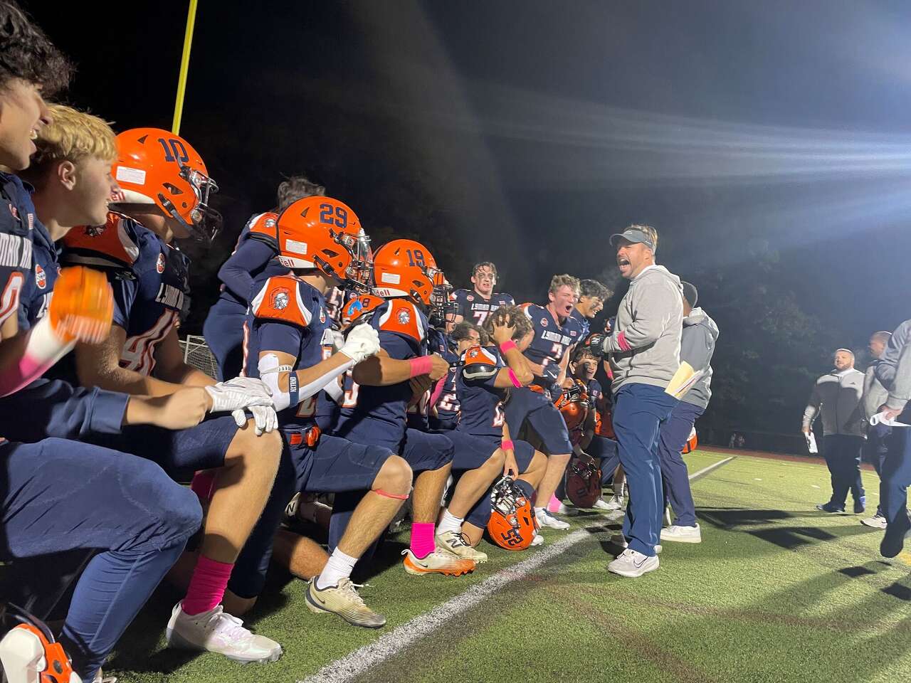 Lyman Hall football holds off Guilford in final minute in battle of ...