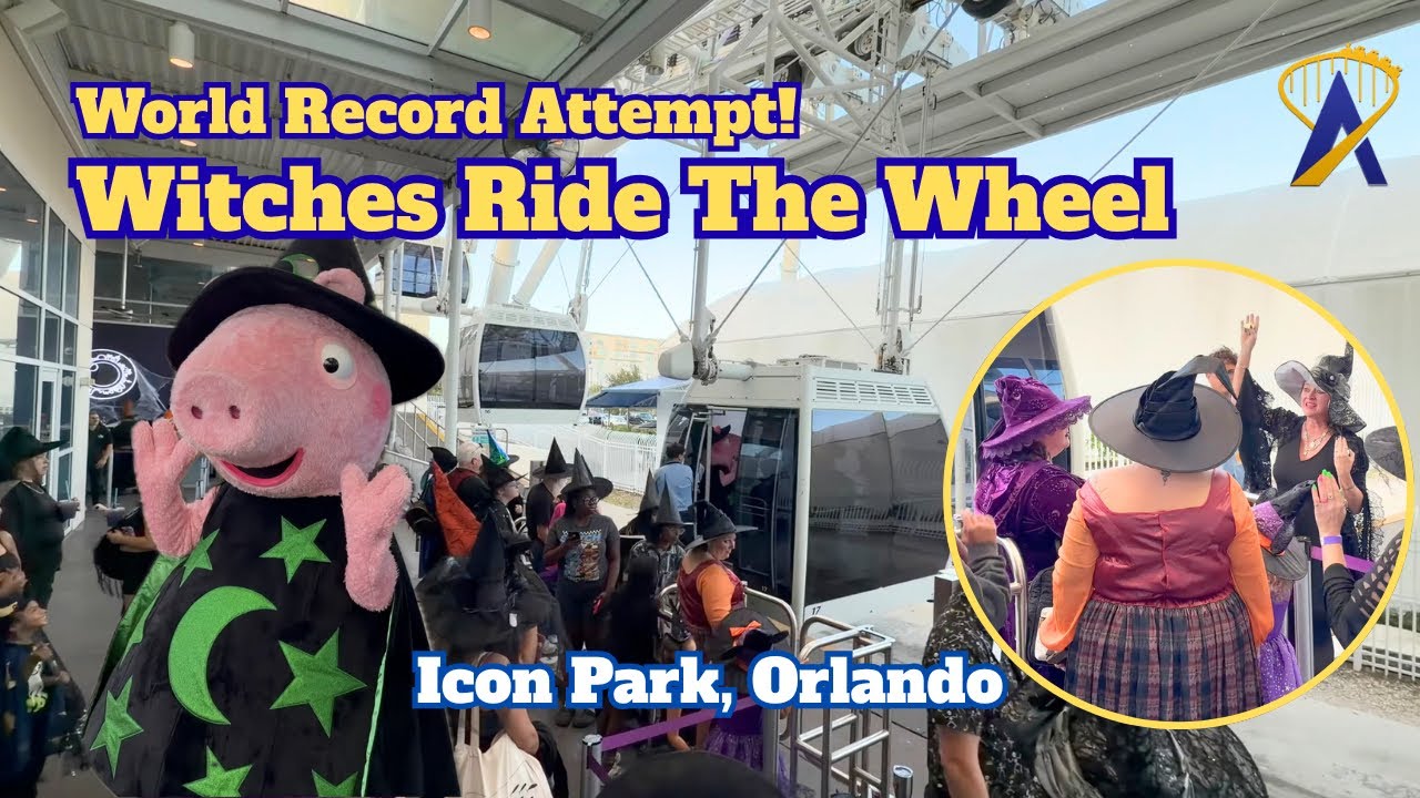 184 witches took over the wheel at ICON Park for world record!