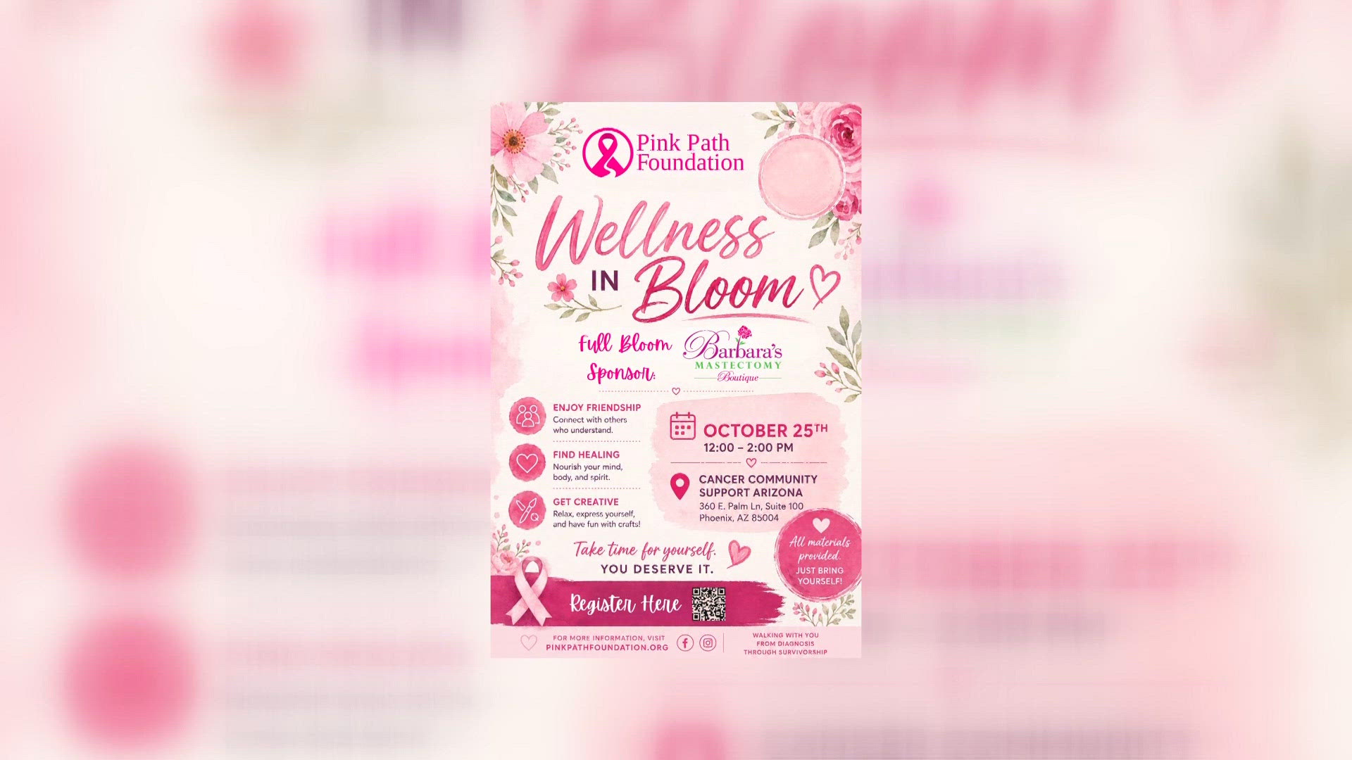 Wellness in Bloom to host breast cancer support event