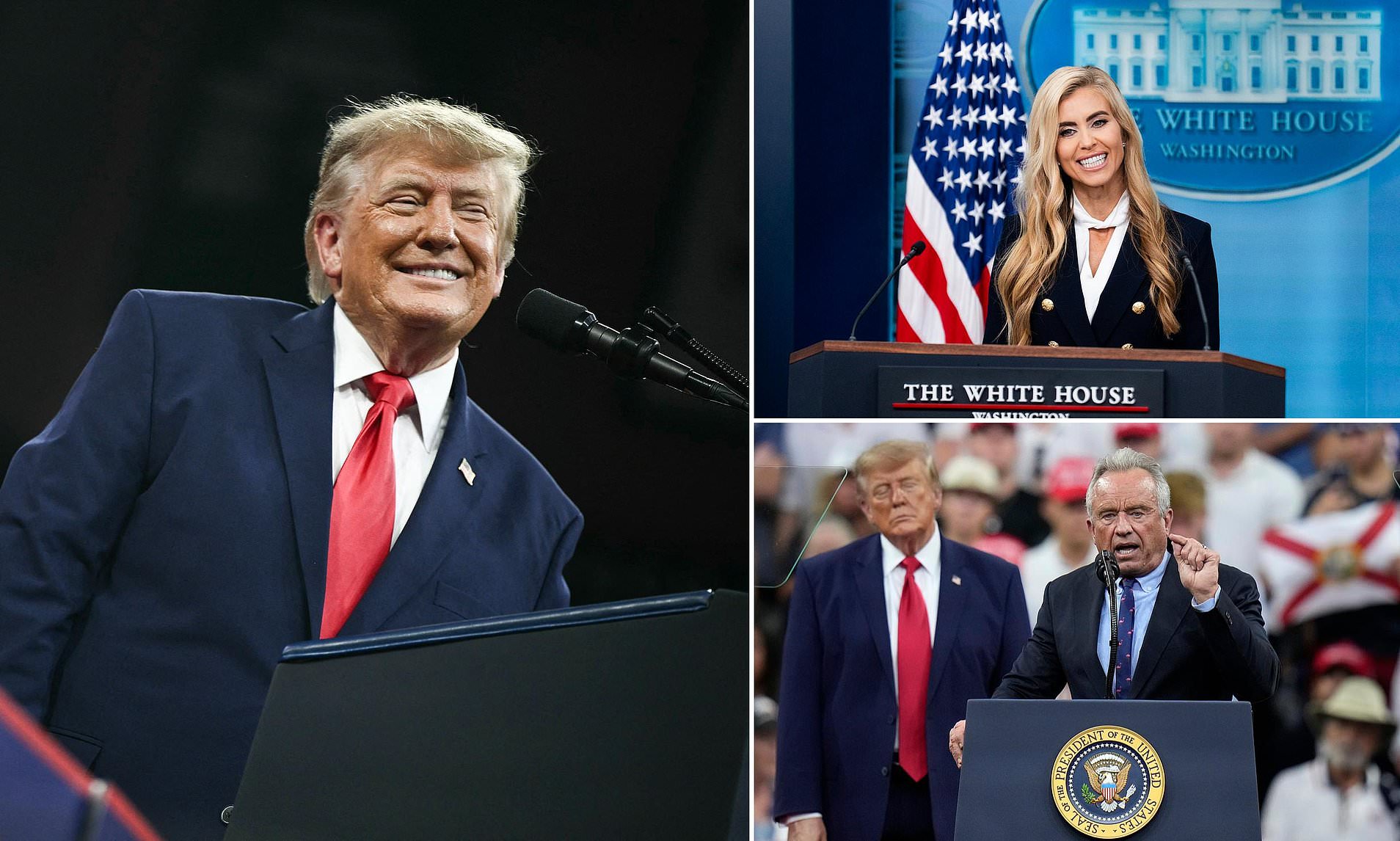 Trump dishes on Katie Zacharia firing and urges supporters to check out RFK's body at Florida rally