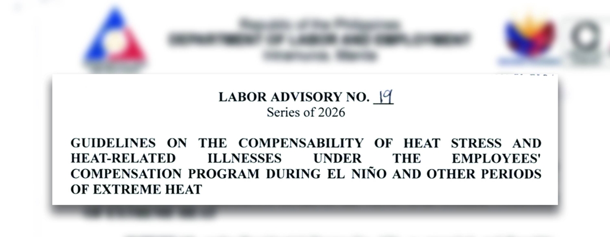 DOLE issues guidelines on compensation for heat-related illnesses
