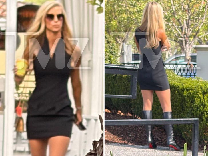 Katie Zacharia unbothered in red-bottoms during Calabasas outing