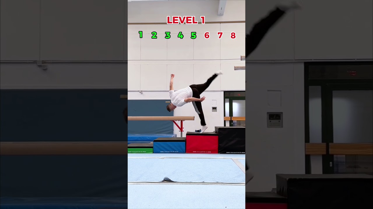 Ladder backflip challenge