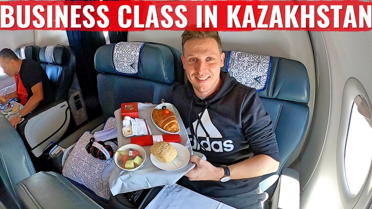 Flying Air Astana A321 business class!