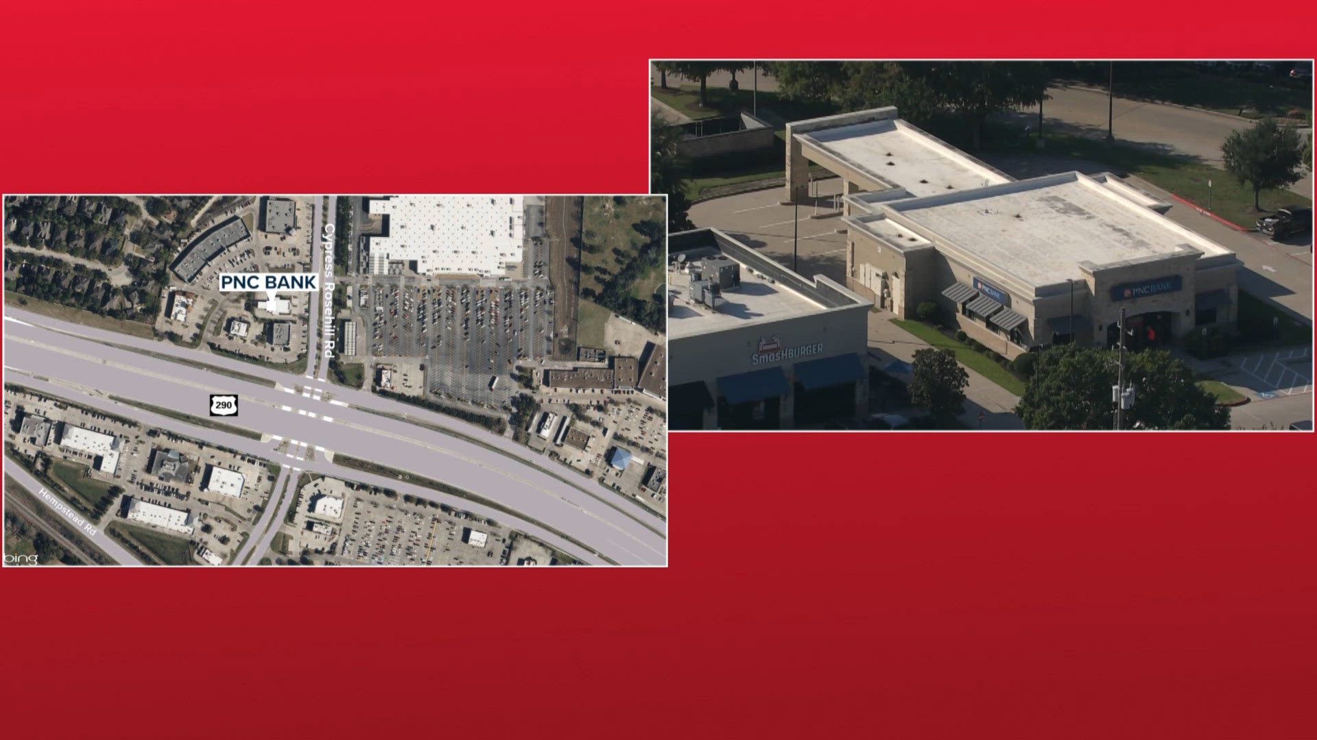 Deputies investigate aggravated robbery at bank near Northwest Freeway