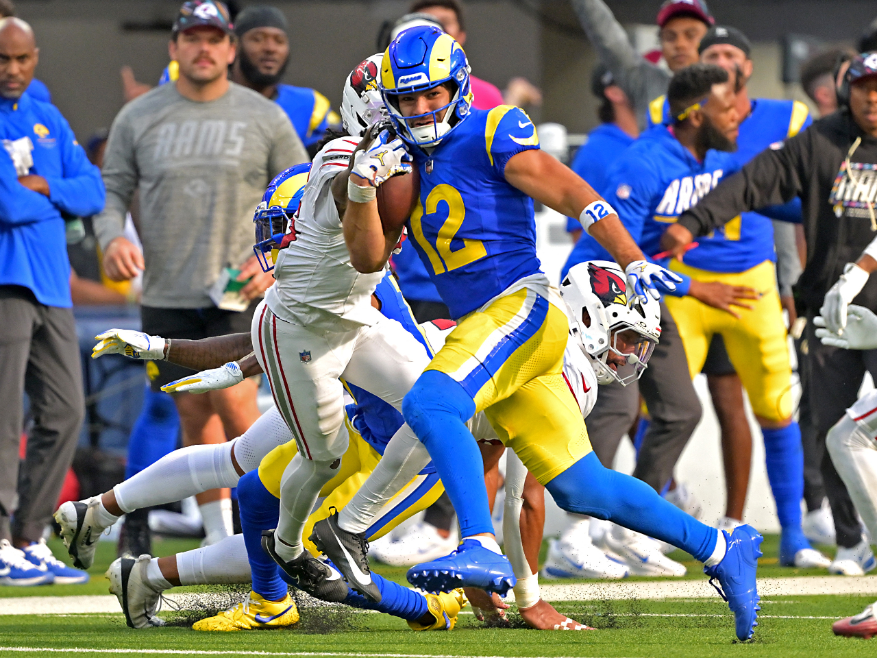 Puka Nacua calf injury may concern Rams fans already without Davante Adams