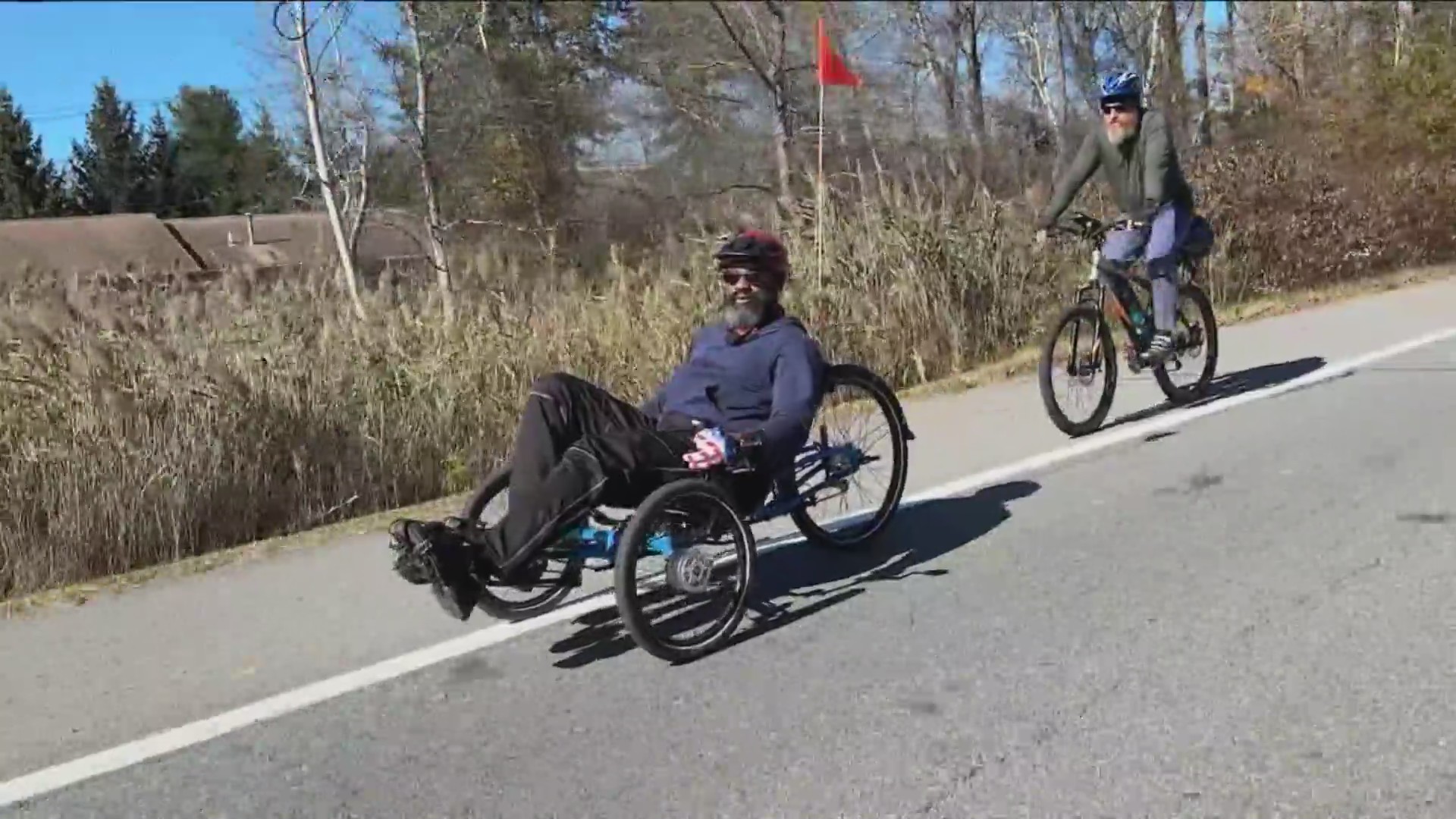 Two veterans bike 200+ miles in 22 hours to raise awareness
