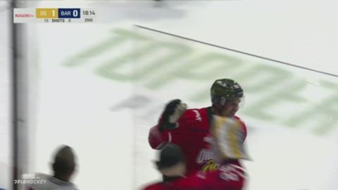 Lucian Bernat first career OHL goal (1) | 2026 Owen Sound Attack vs ...