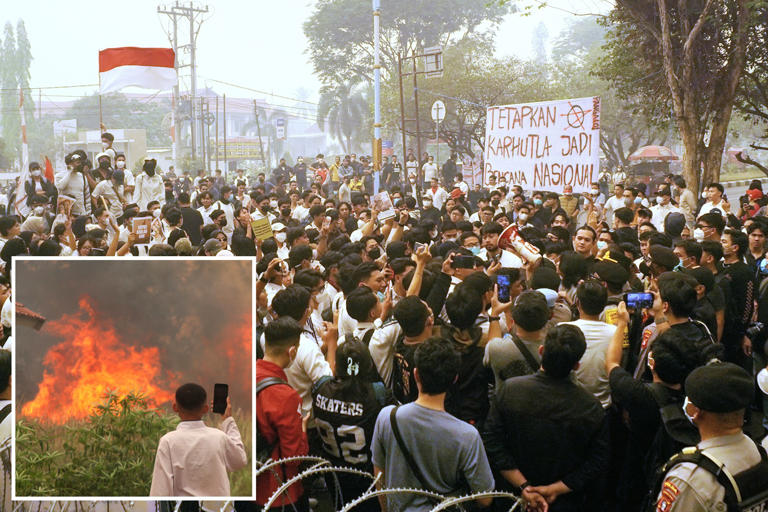 Toxic haze covering Southeast Asian cities sparks student protests in ...