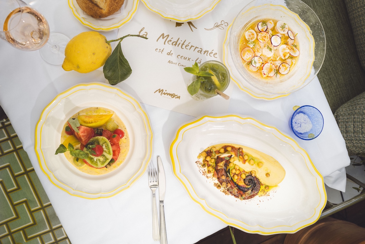 On a testé le restaurant Mimosa de Jean-François Piège à l'Hôtel de la ...