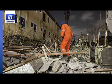 One dead, three rescued as building collapses in Lagos
