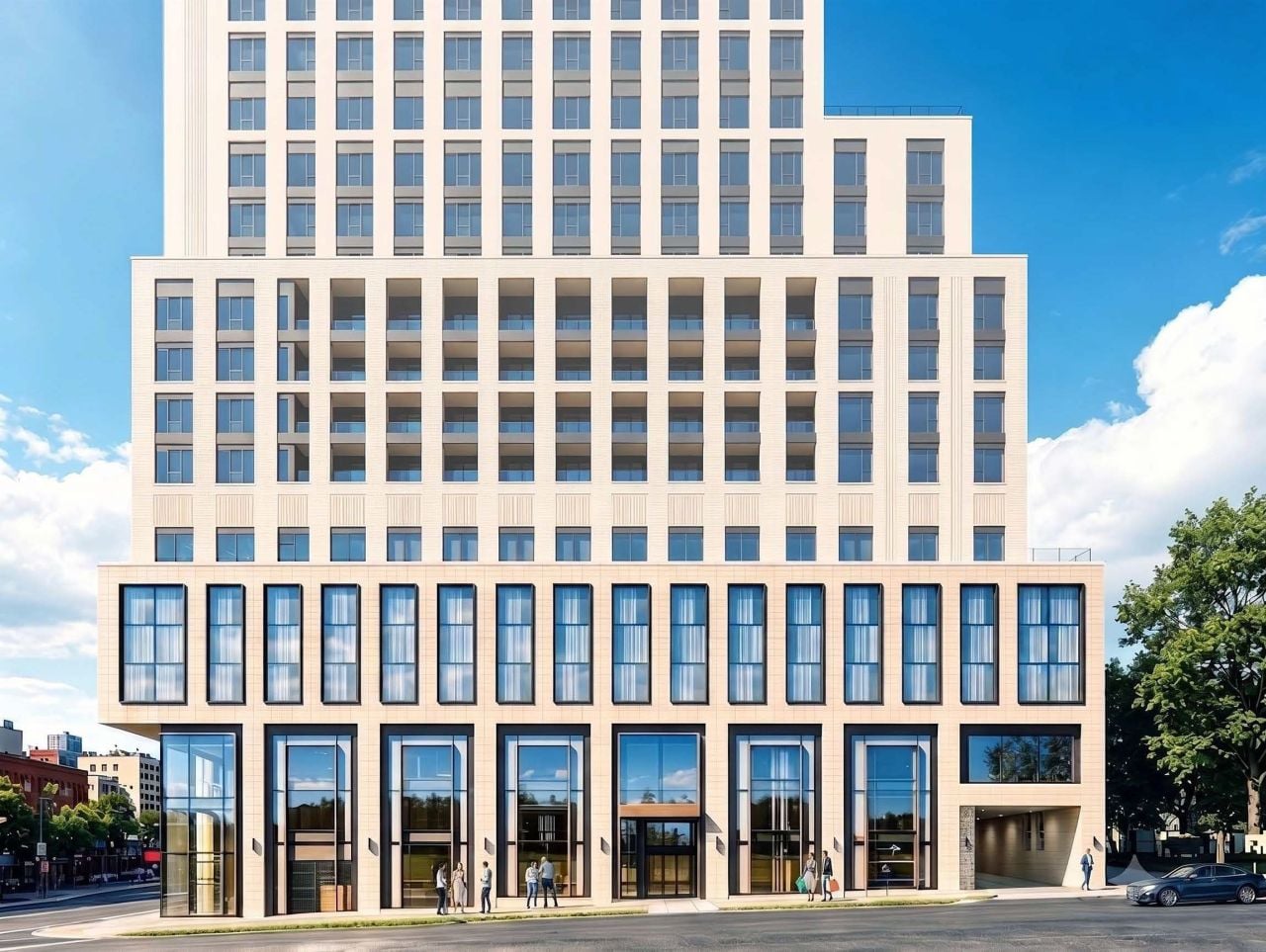This rental tower would be Leaside’s tallest building by far