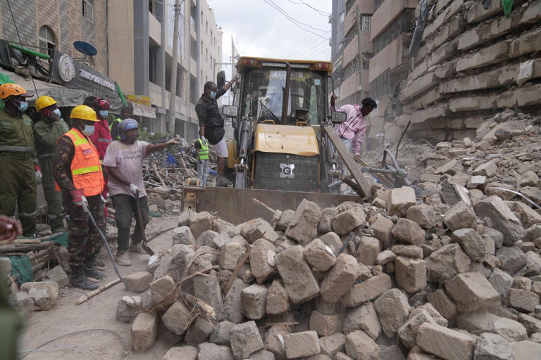 1 person rescued from collapsed building in Kenya as others remain missing