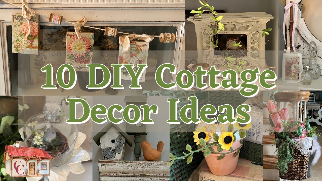10 cute cottage decor DIYs using unexpected combinations!