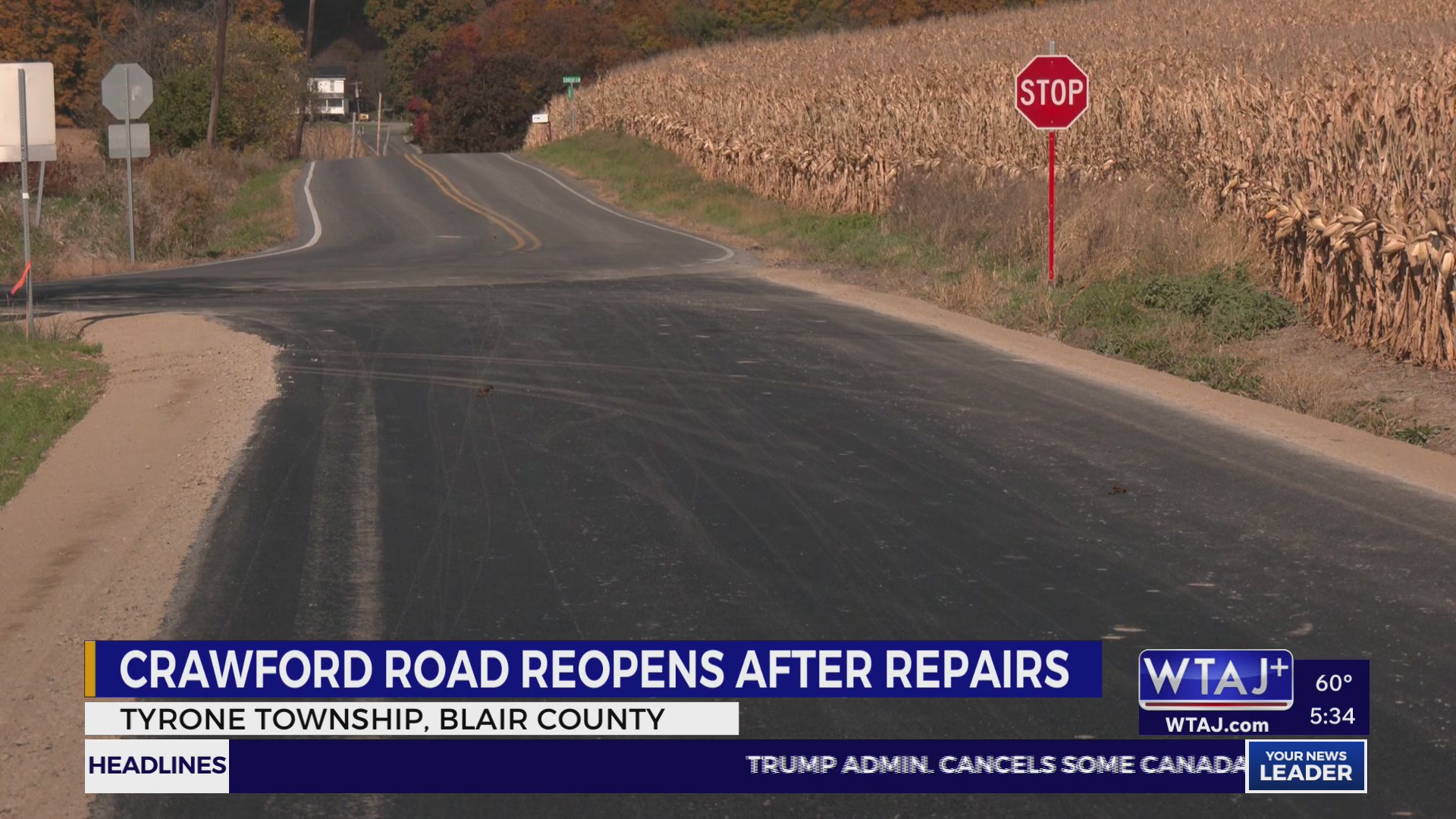Tyrone Township road finishes repairs thanks to state funding