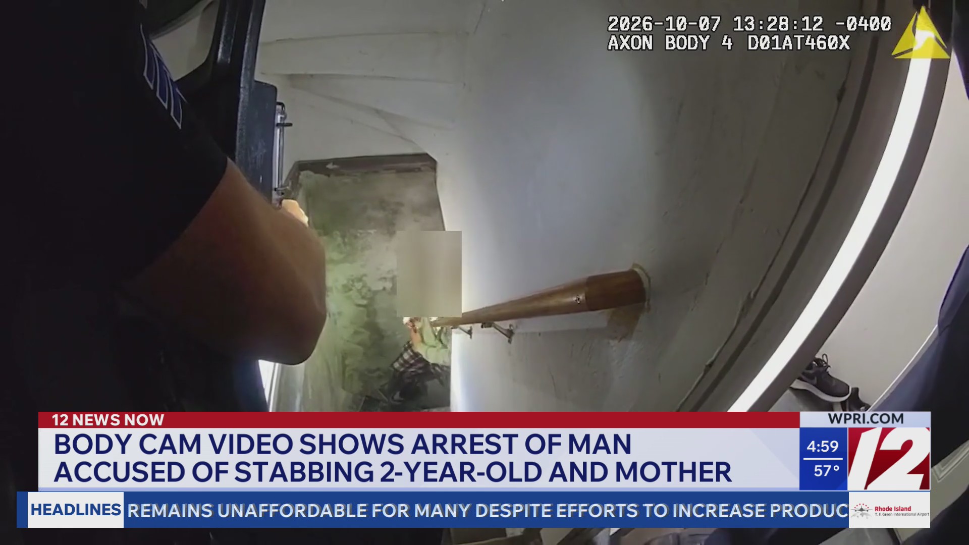 Bodycam video shows arrest of man accused of stabbing mother, 2-year ...