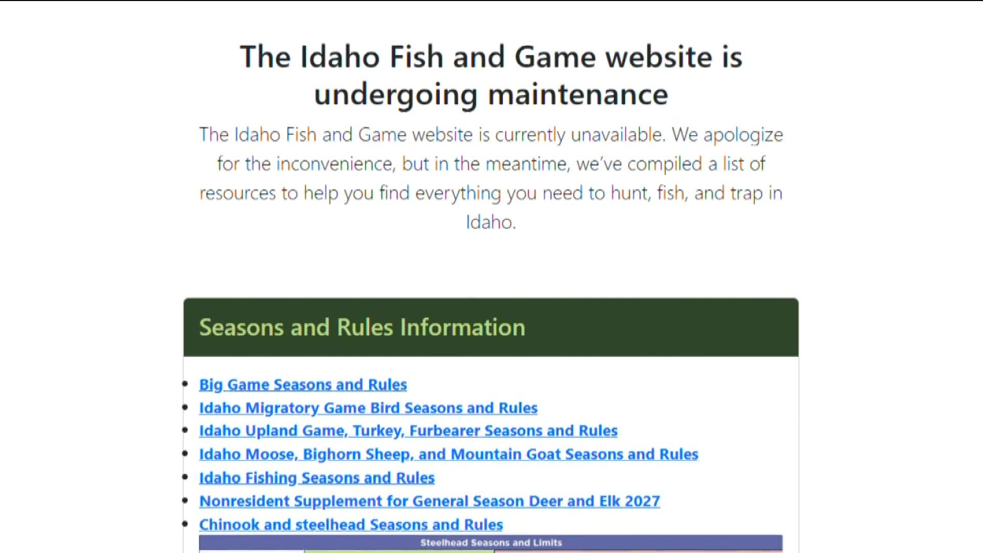 IDFG website issues linked to broader cybersecurity concerns