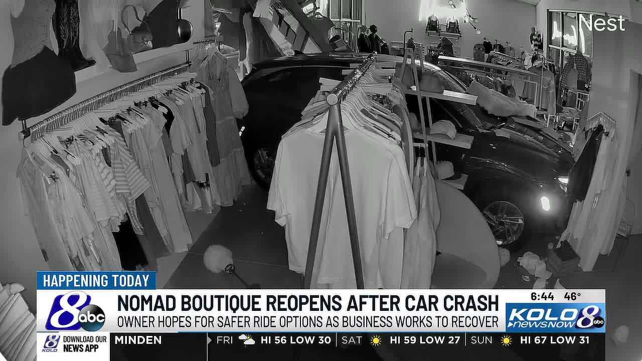 Midtown Reno boutique reopens days after car plows through storefront