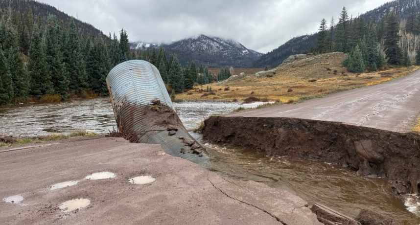 Rain totals and water levels for southern Colorado flooding