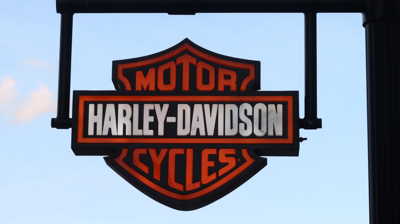 The evolution of Harley-Davidson's legendary orange-and-black logo