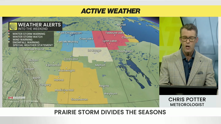 Prairie storm divides the seasons: Snow, wind and rain forecast