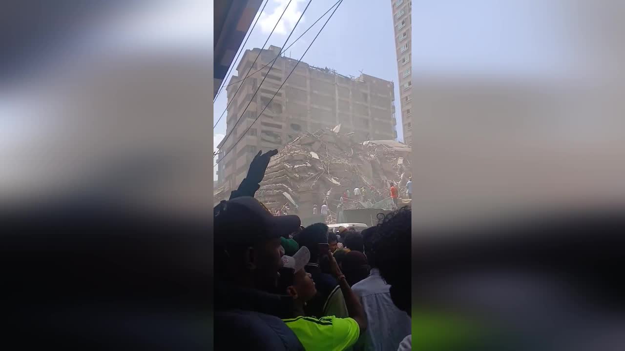 Nairobi building collapse: Desperate rescue mission for trapped tailors ...
