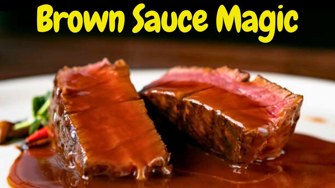 Brown sauce from scratch using a simple roux