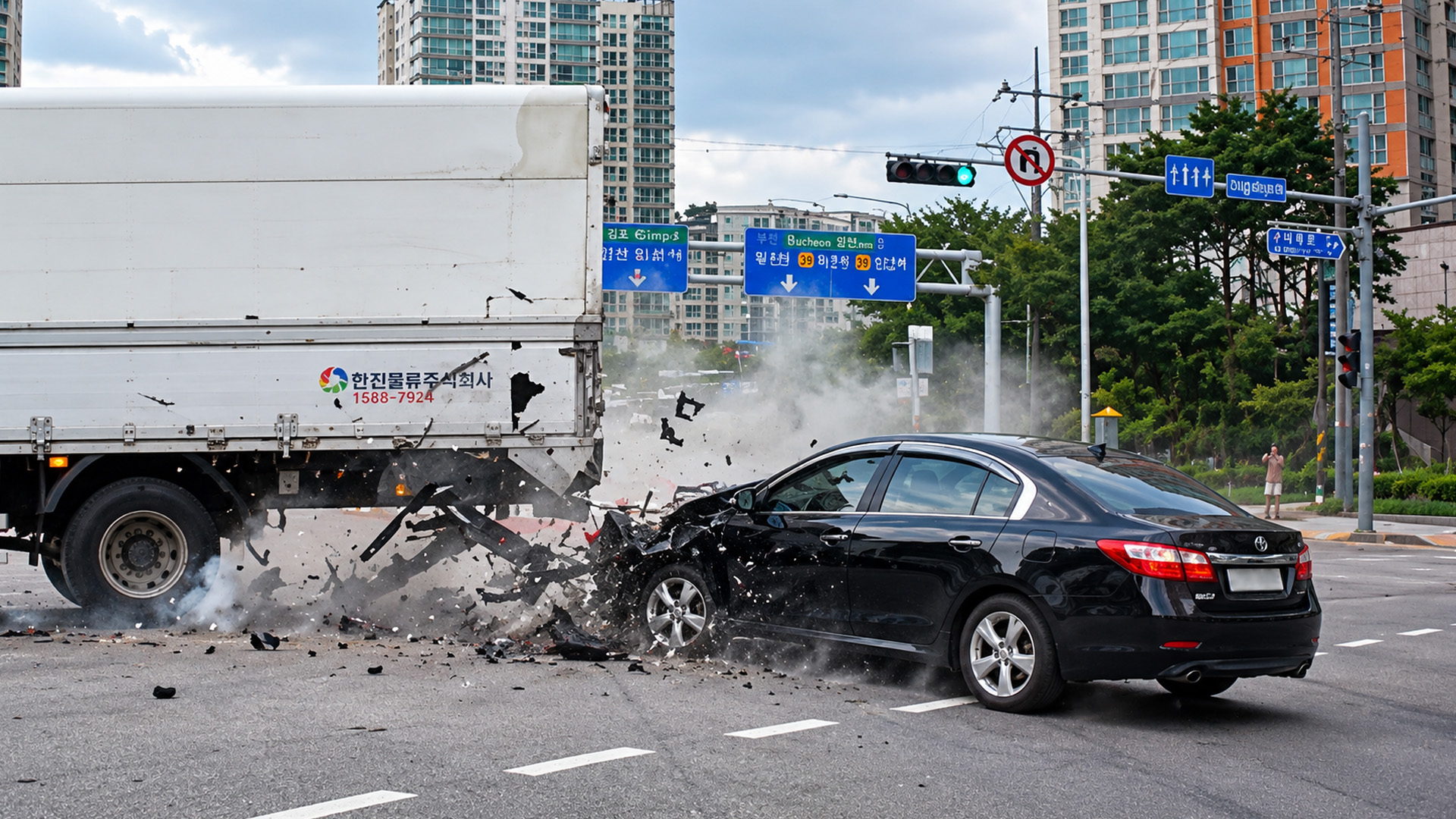 Shocking crash captured on camera