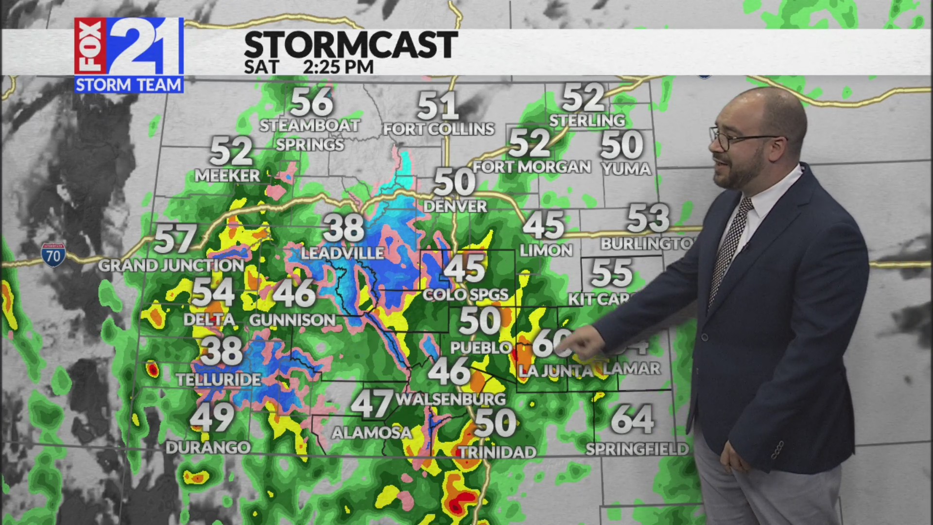 Rain and snow chances return to southern Colorado Saturday