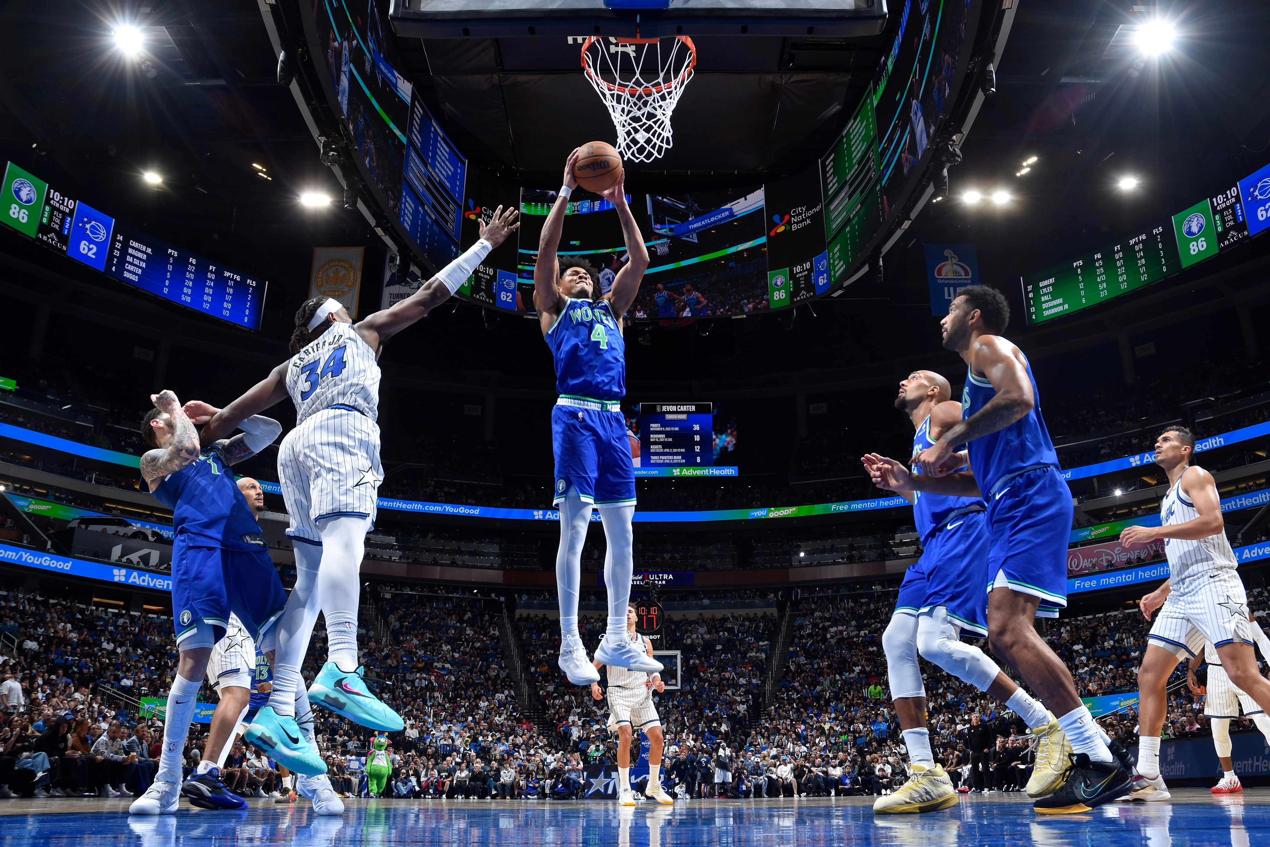Wolves 115, Magic 93: Full pack performance