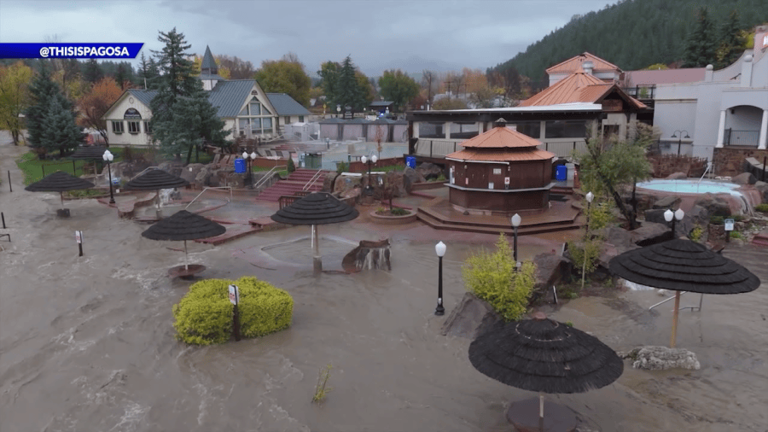 Rain totals and water levels for southern Colorado flooding