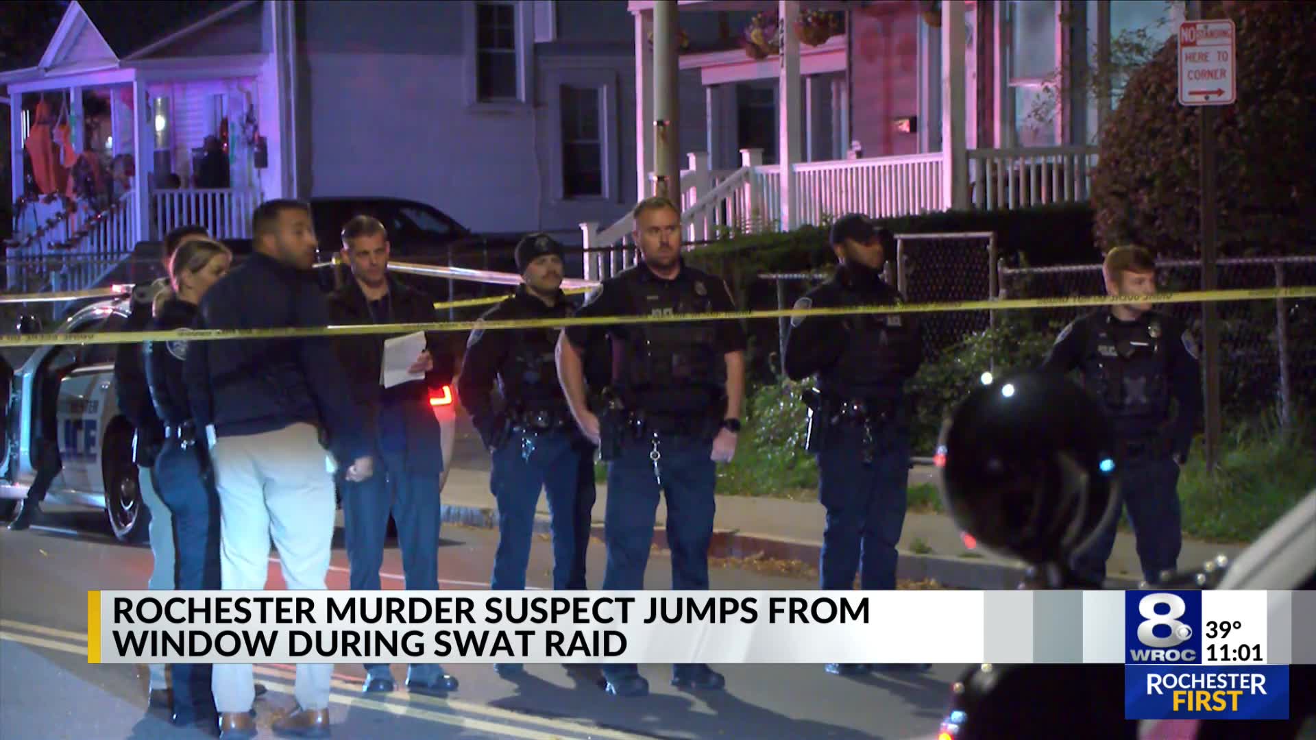 Rochester murder suspect jumps from window during SWAT raid, police say
