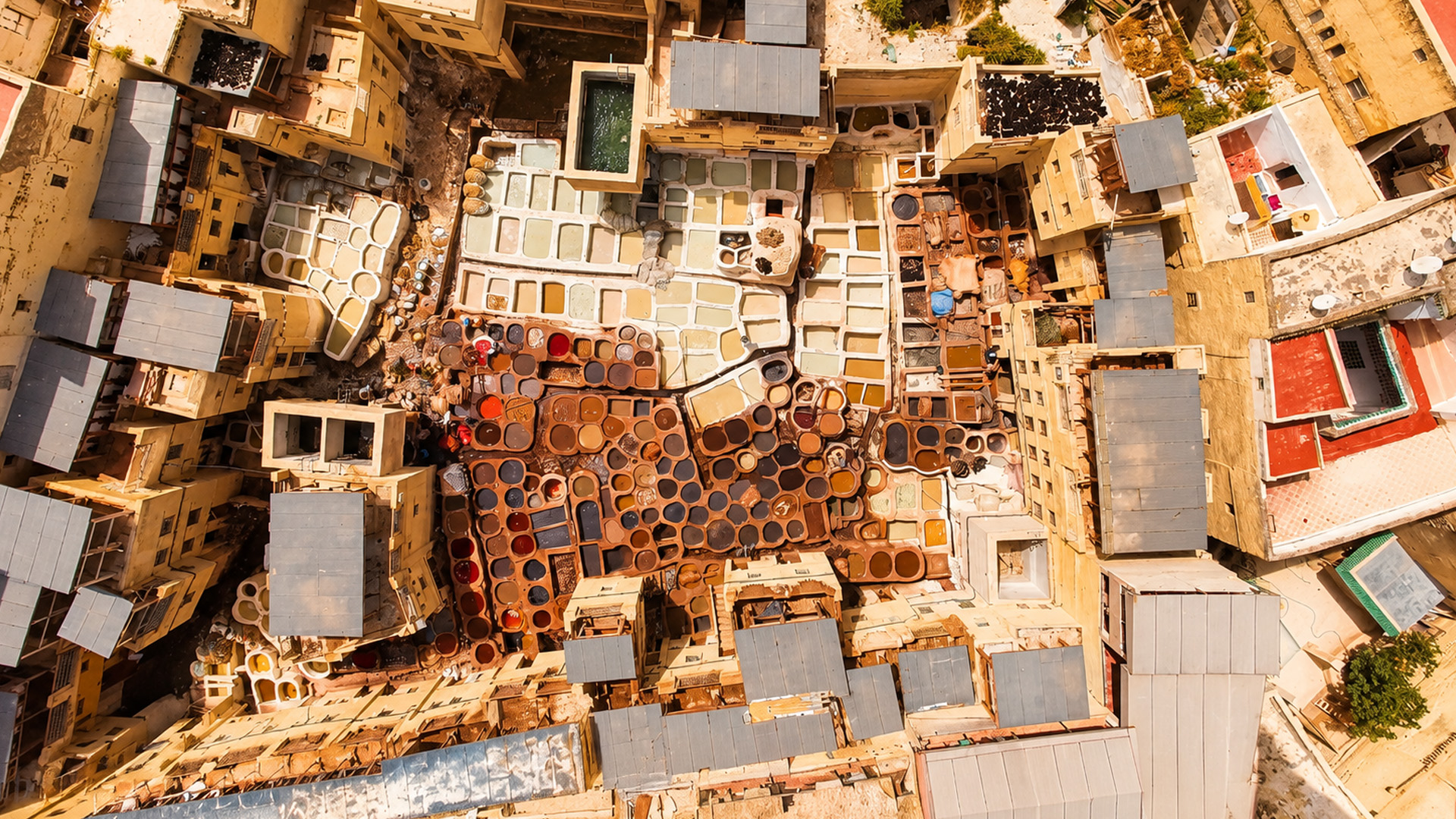 What are these strange round pools in Morocco?
