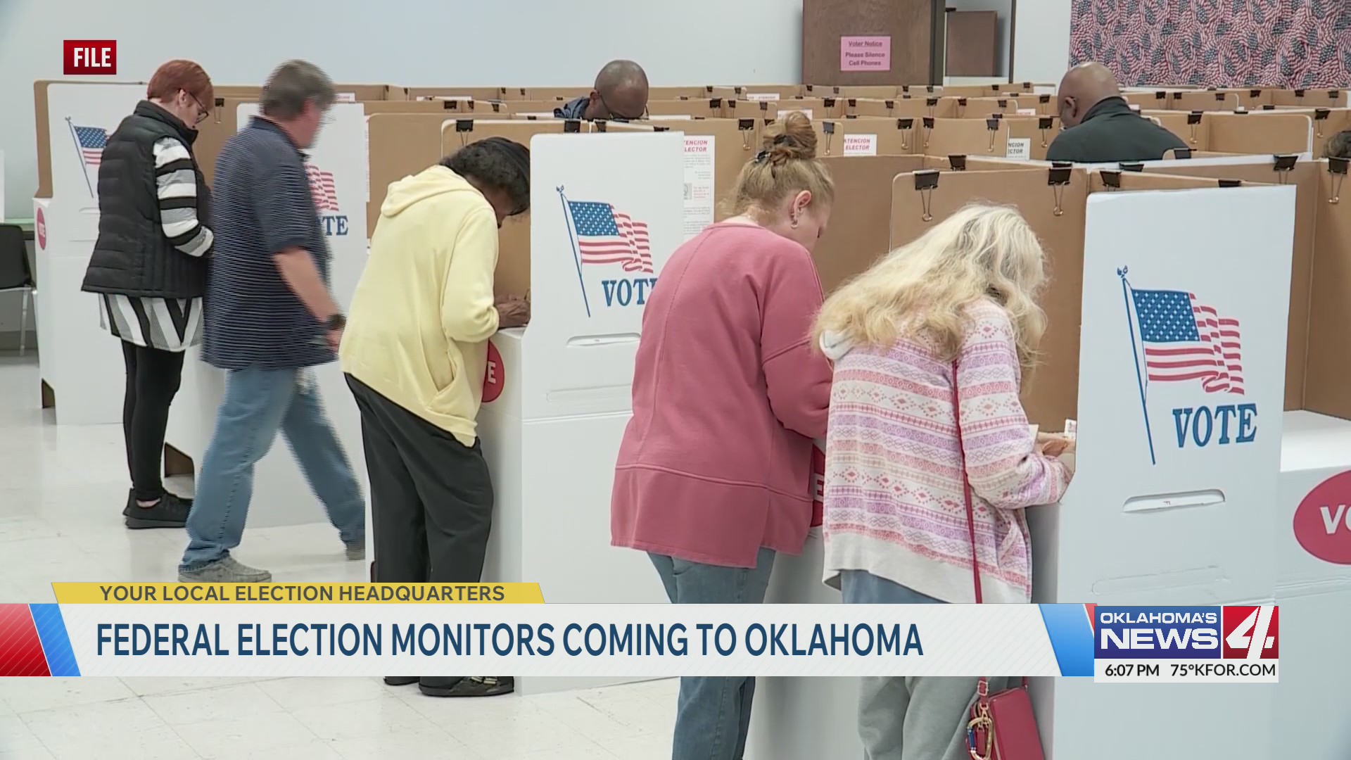 Federal election monitors coming to Oklahoma