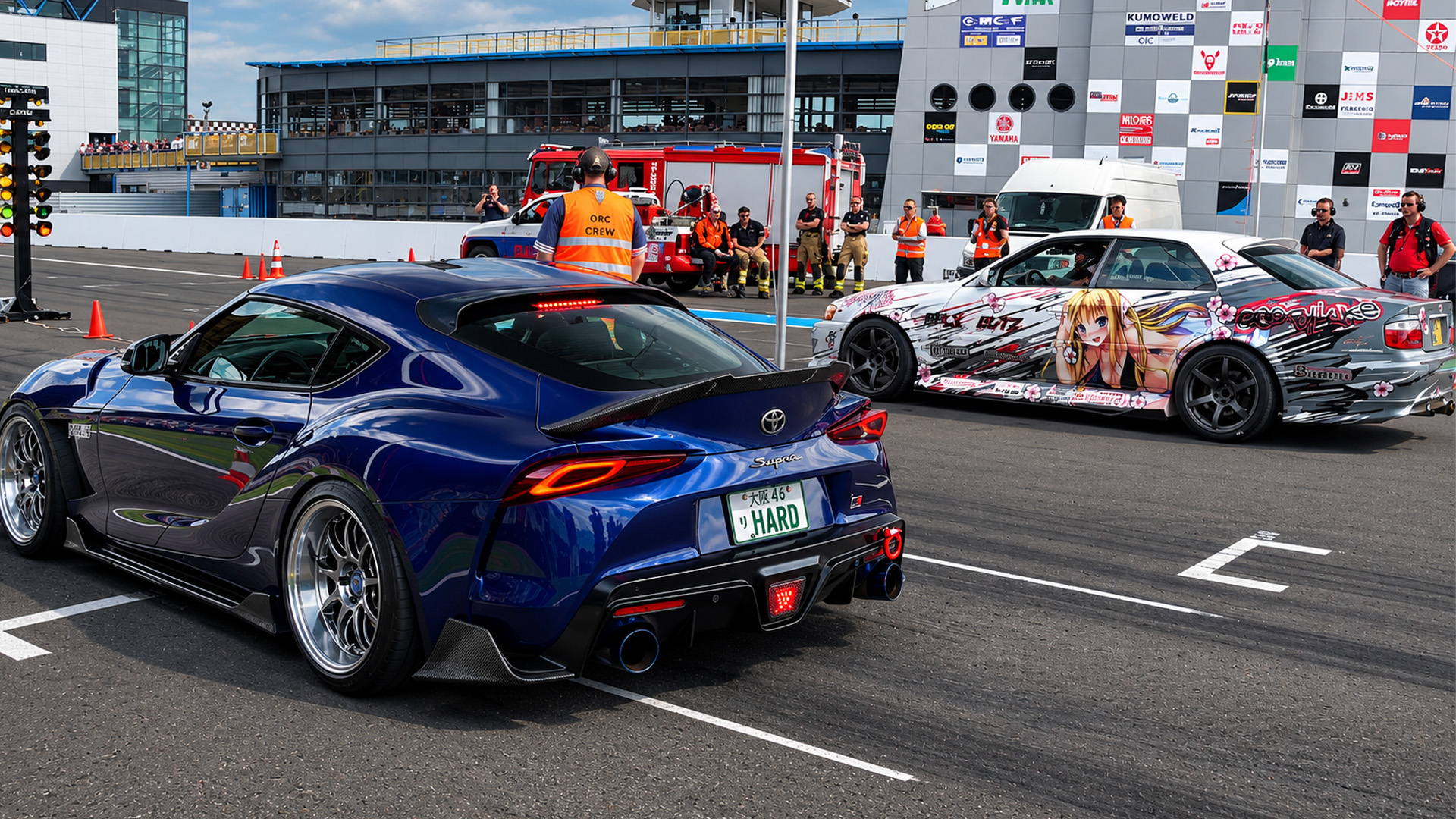 How fast can this tuned GR Supra pull away in a drag race?