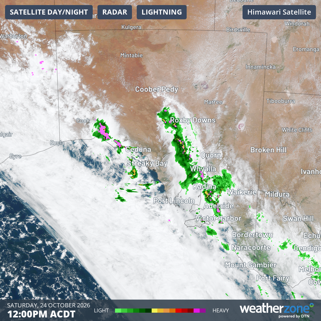 Storms brewing across SA and Victoria