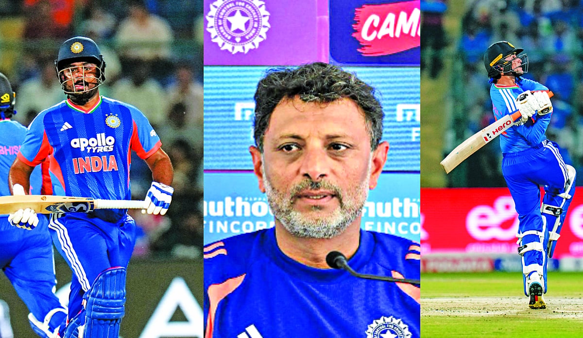 Batting coach Kotak lauds Samson, Abhishek's for fearless attitude