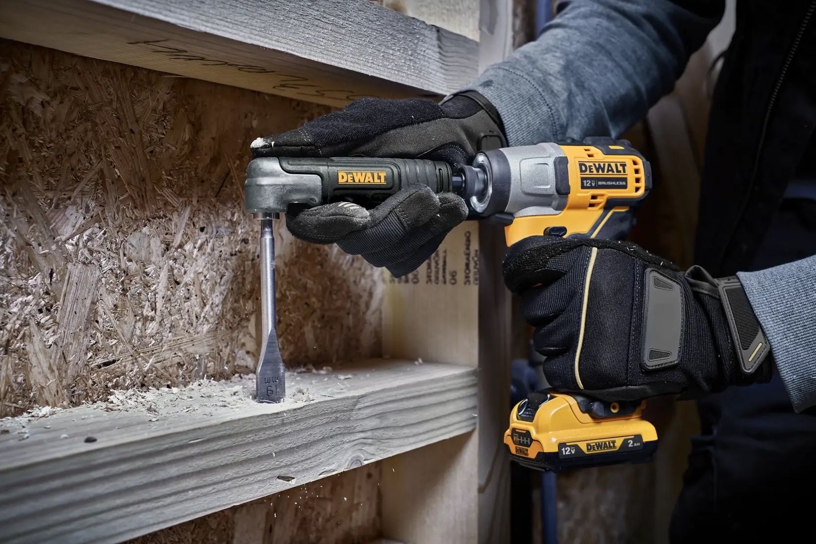 My Ryobi drill reaches around corners now, and the upgrade came from DeWalt