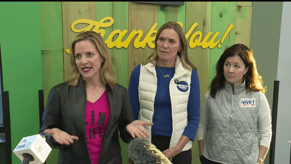 Democratic gubernatorial candidate Jocelyn Benson visits Flint food market