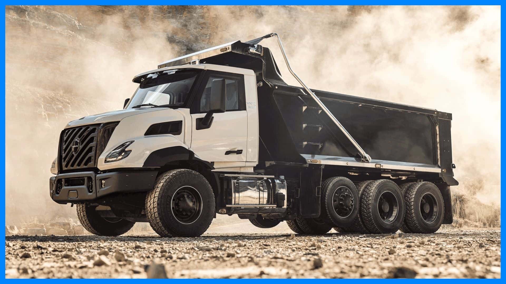 Why do some semi truck tires look like they're not touching the ground?