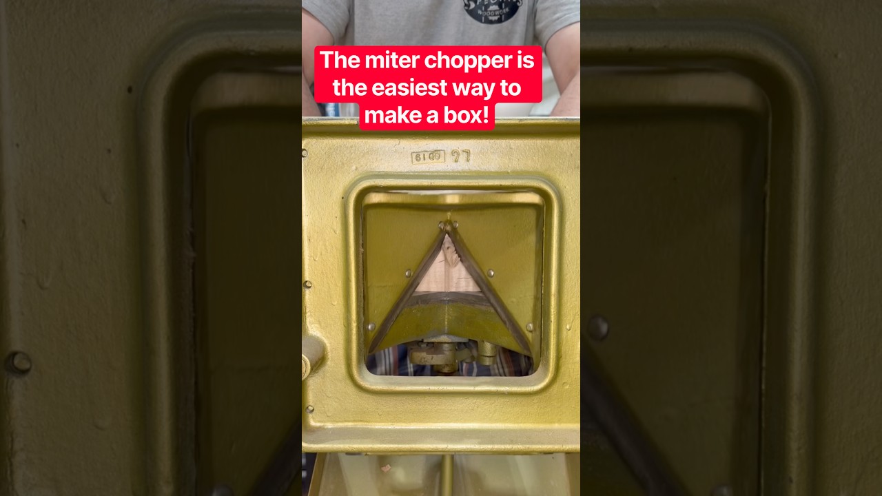 Using the Jyden miter chopper to cut miters for a small box # ...