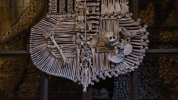 Inside the eerie 626-year-old chapel decorated with the bones of 40,000 ...