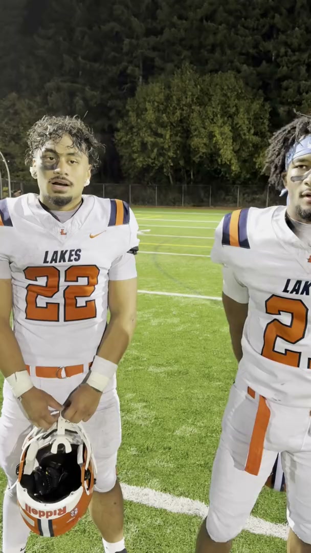 Lakes running backs Toetu Moliga, Korben Reed discuss 3A PSL Nisqually ...